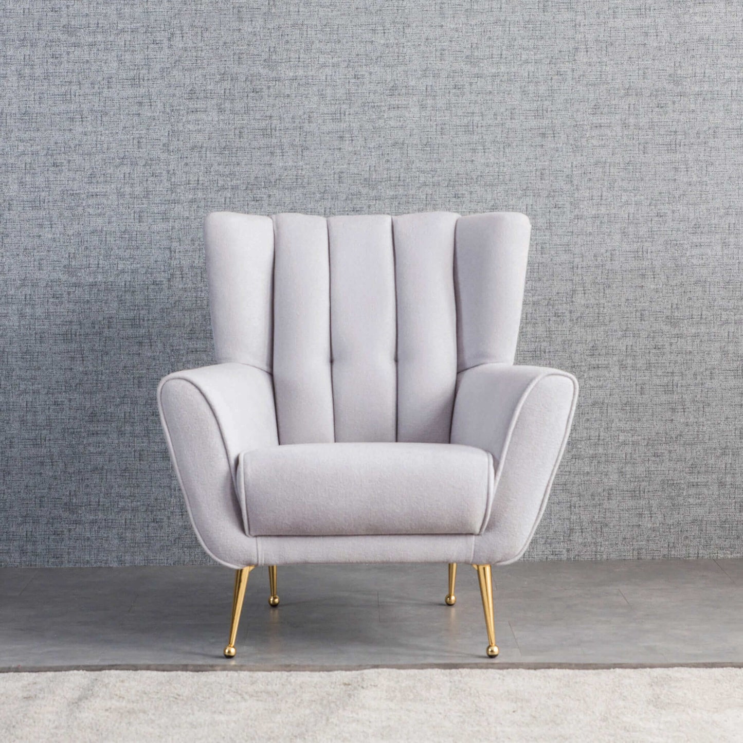 Gianna  Tufted French Boucle Armchair