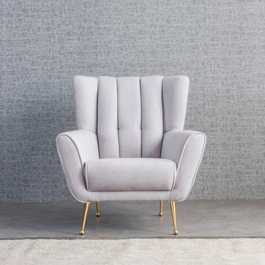 Gianna  Tufted French Boucle Armchair