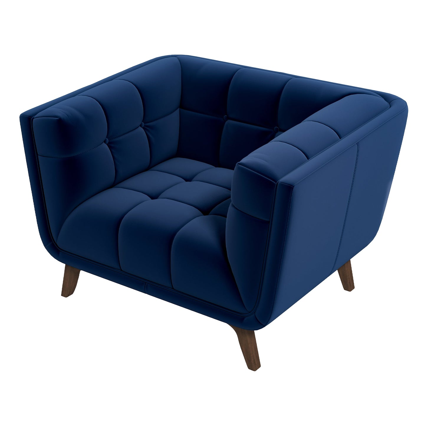 Addison Lounge Chair(Dark Blue Velvet)