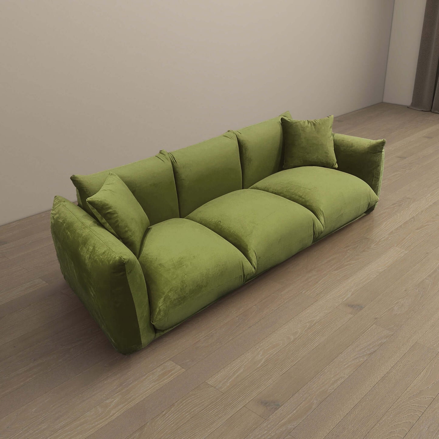 Arlo Olive Green Velvet Sofa