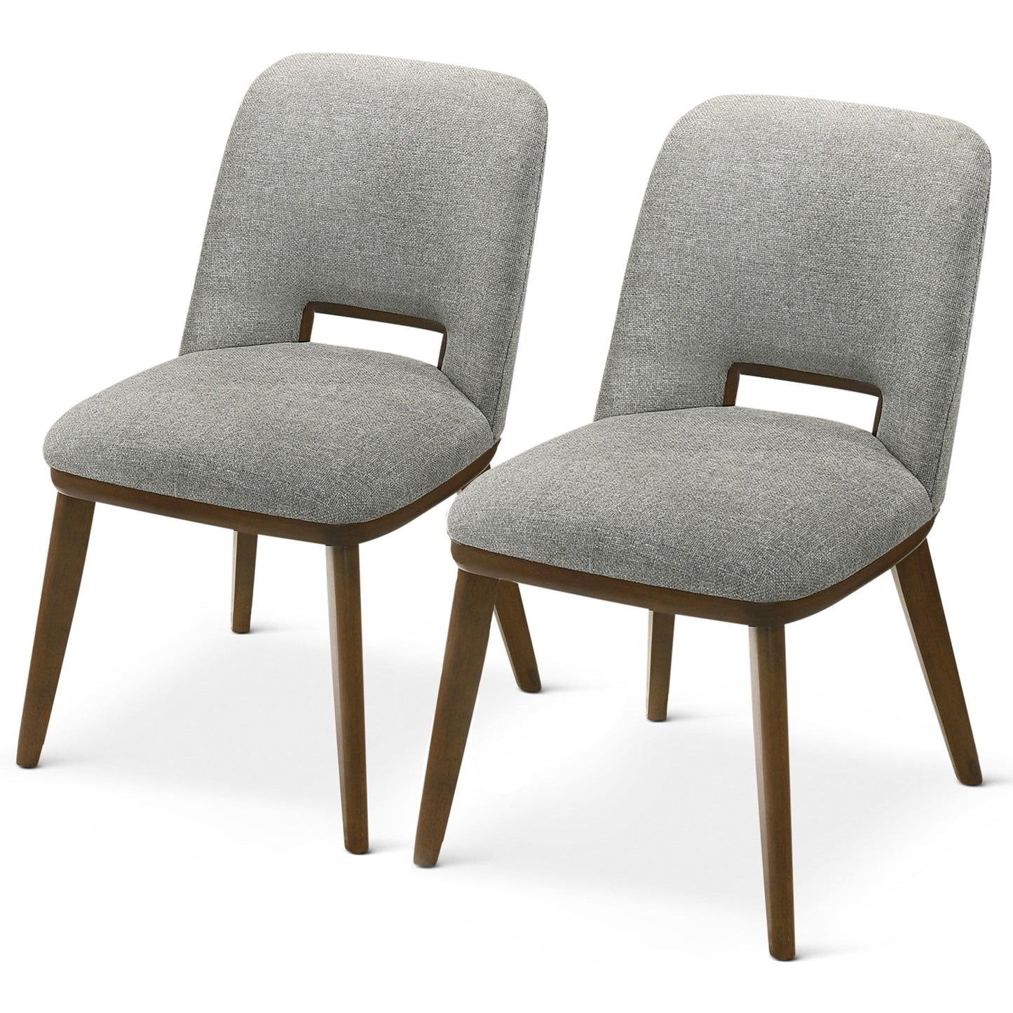 Blake Light Grey Fabric Dining Chair (Set Of 2)