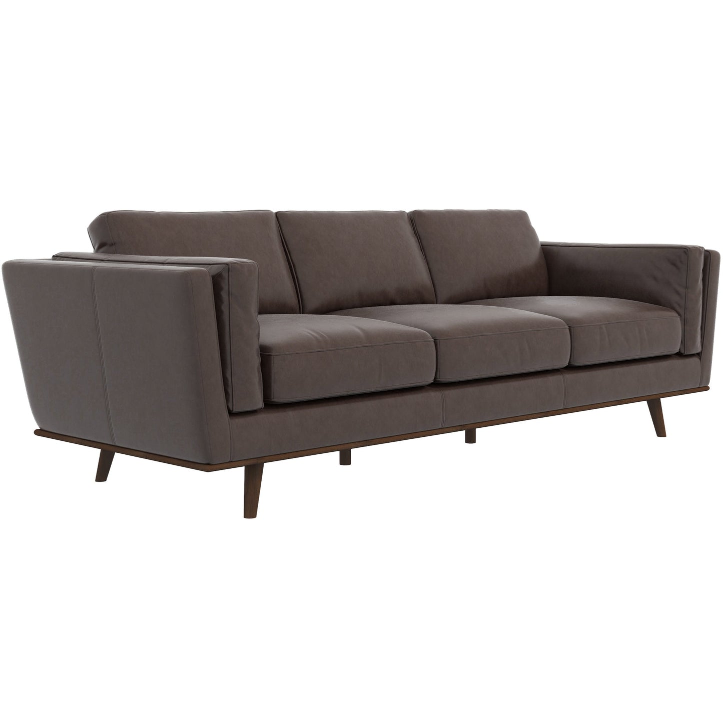 Chase Leather Sofa (Brown)