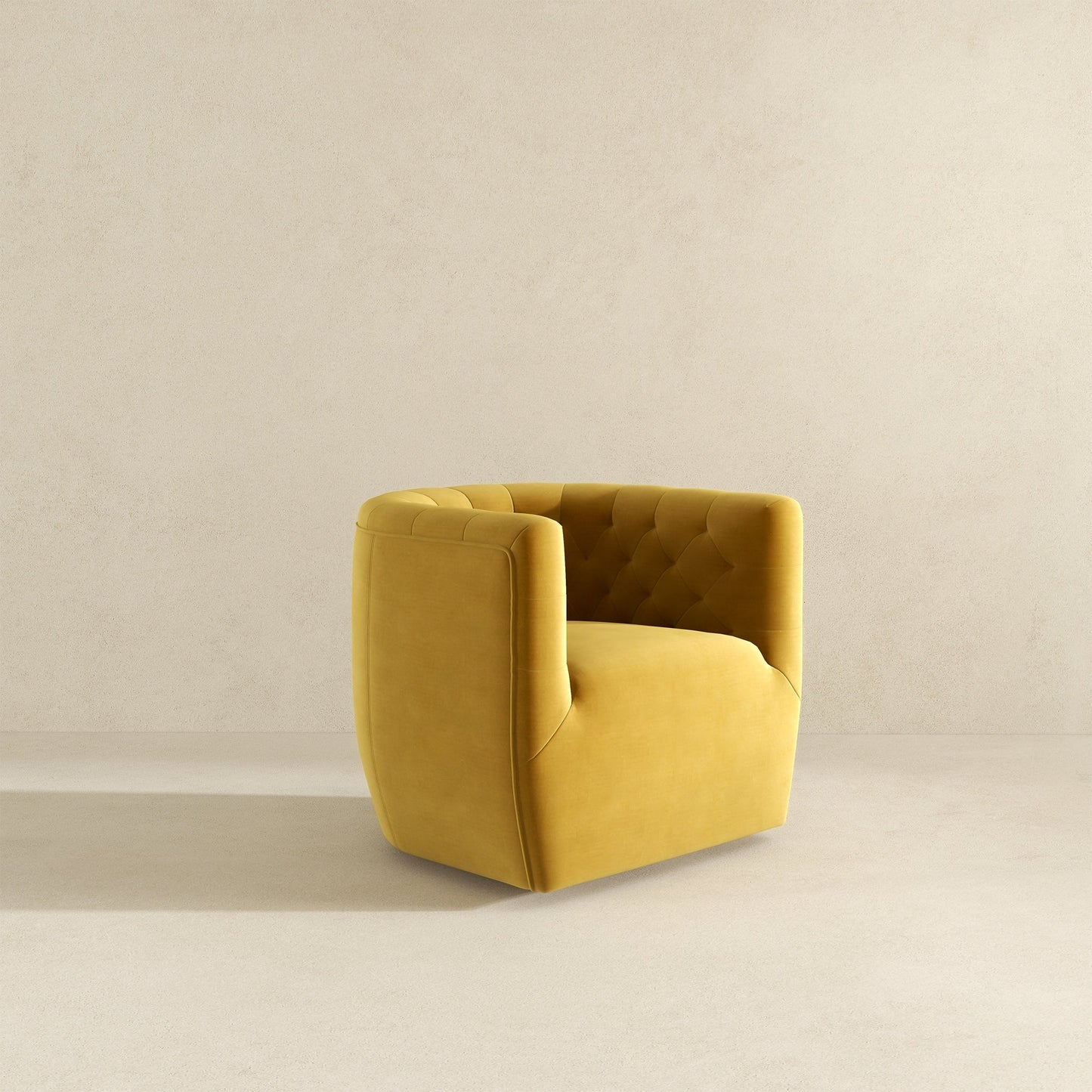 Delaney Swivel Chair (Gold Velvet)