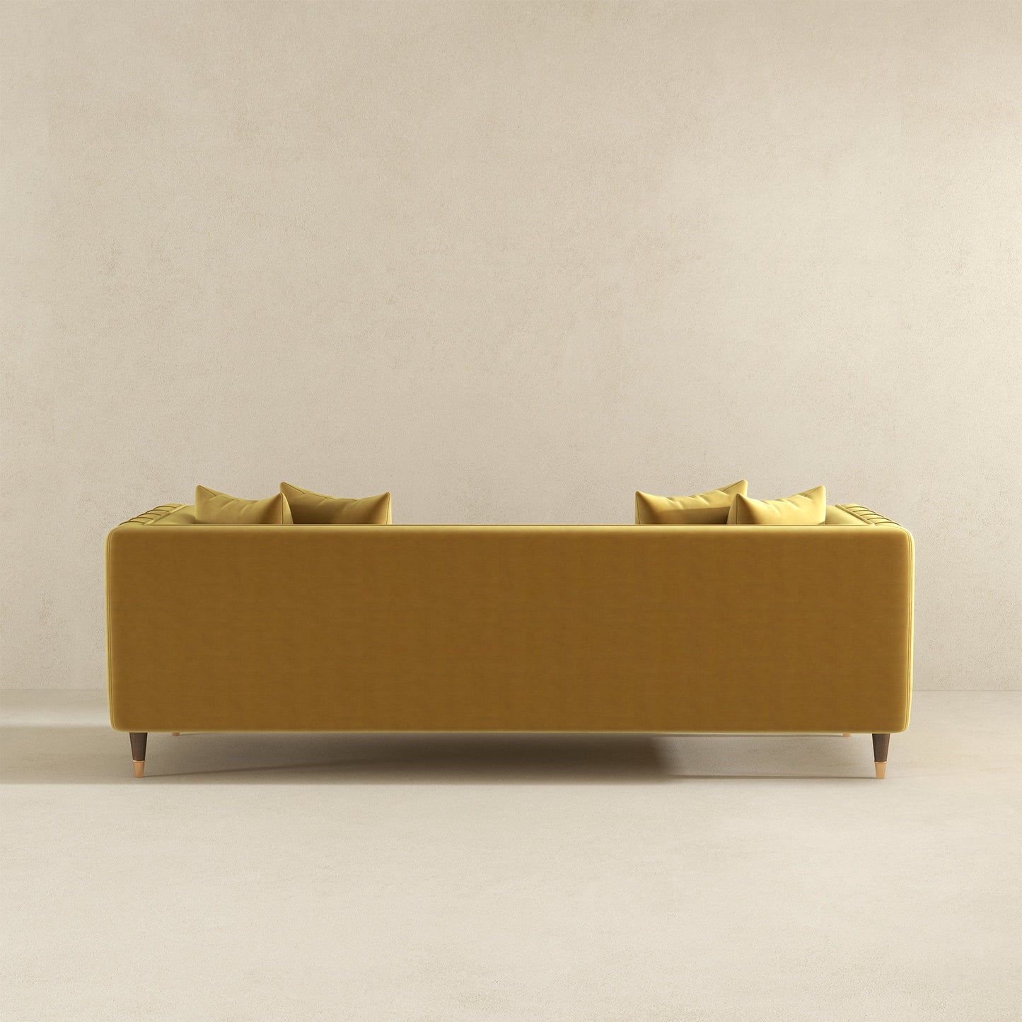 Edward Sofa (Mustard Velvet)