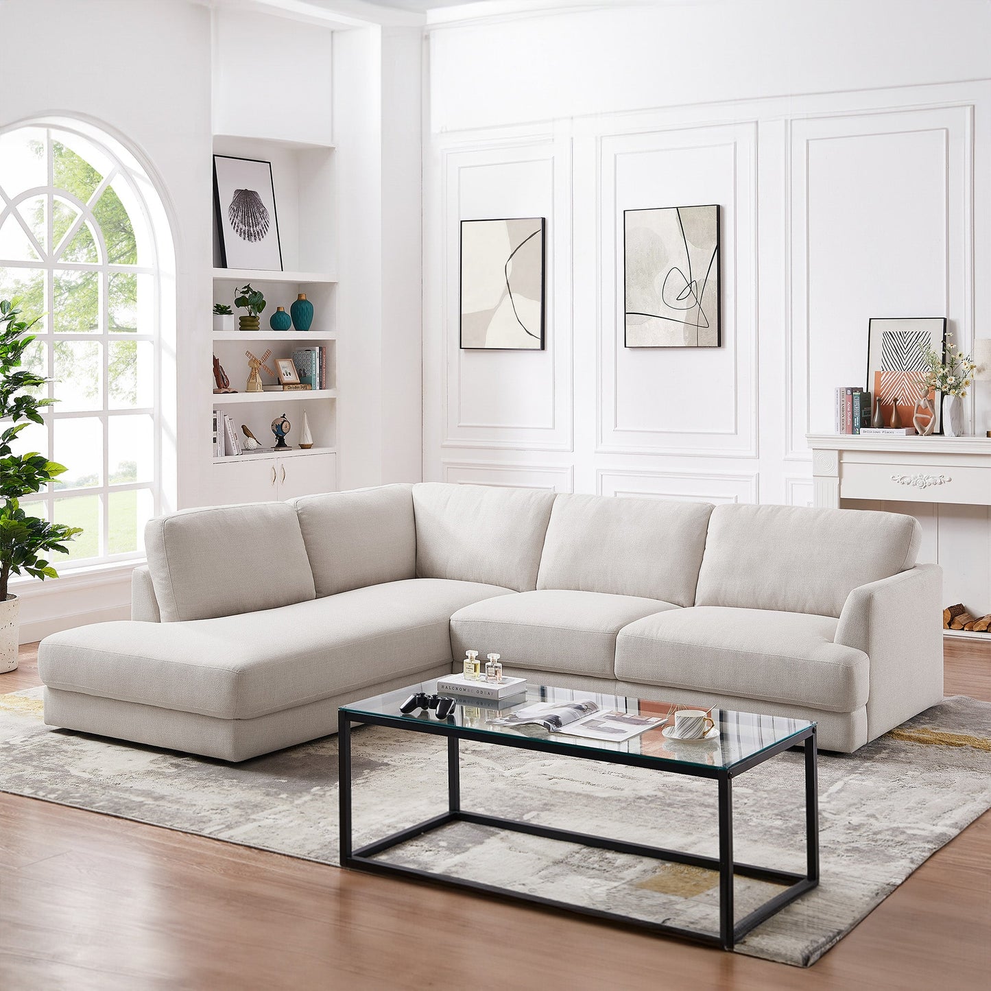 Glander  Cozy Sectional Sofa Left Facing