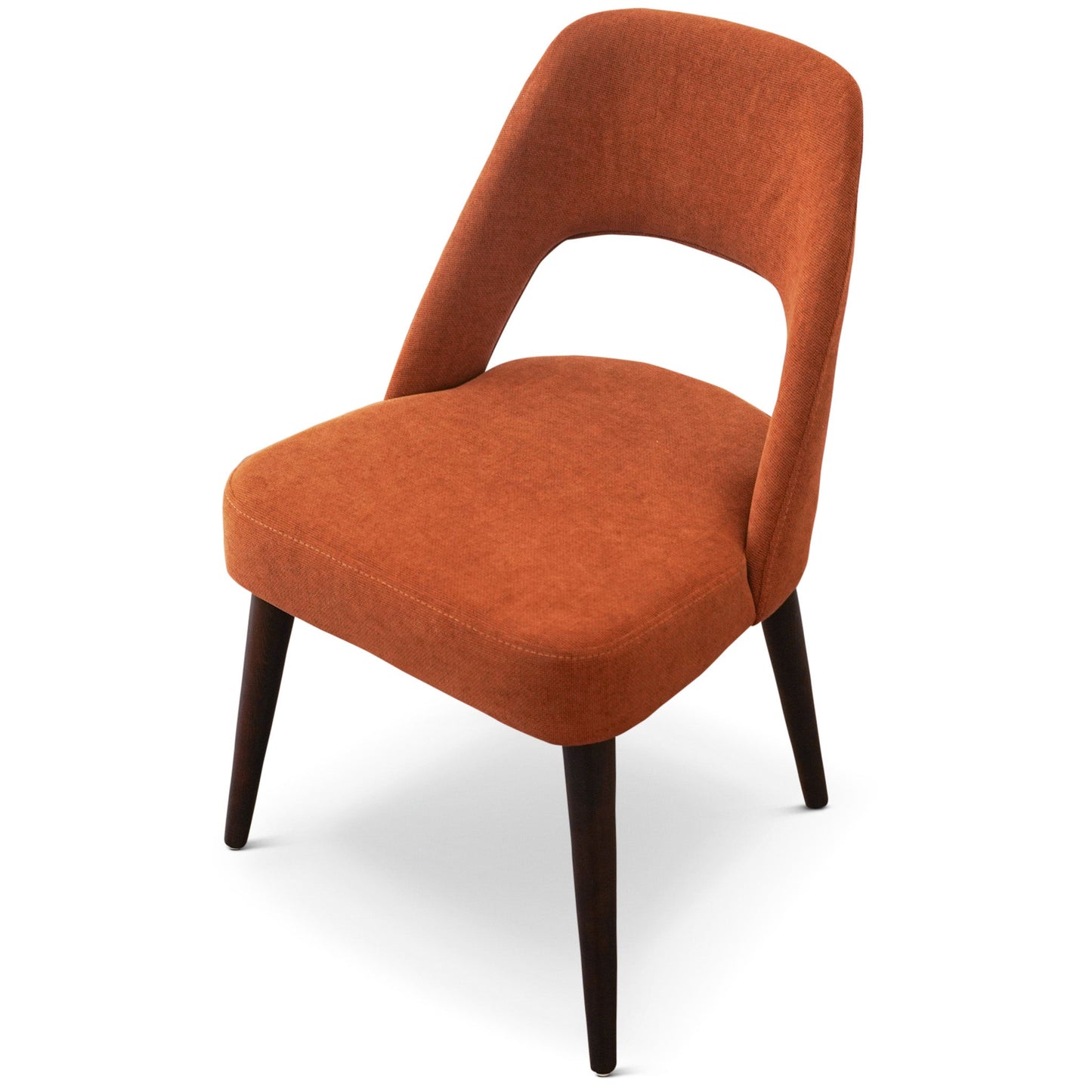 Juliana Mid Century Modern Burnt Orange Fabric Dining Chair (Set Of 2)