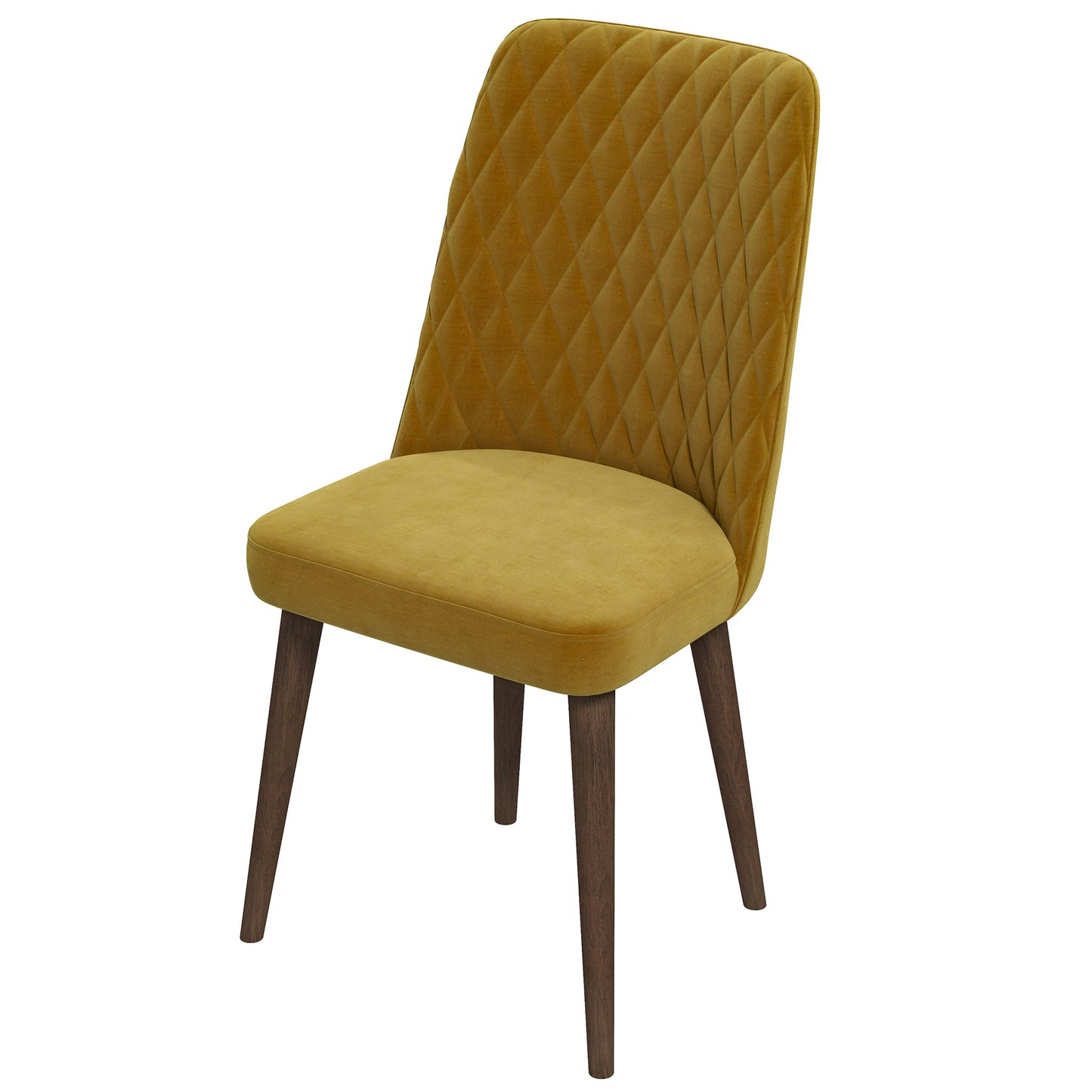 Katie  Gold Velvet Dining Chair (Set Of 2)