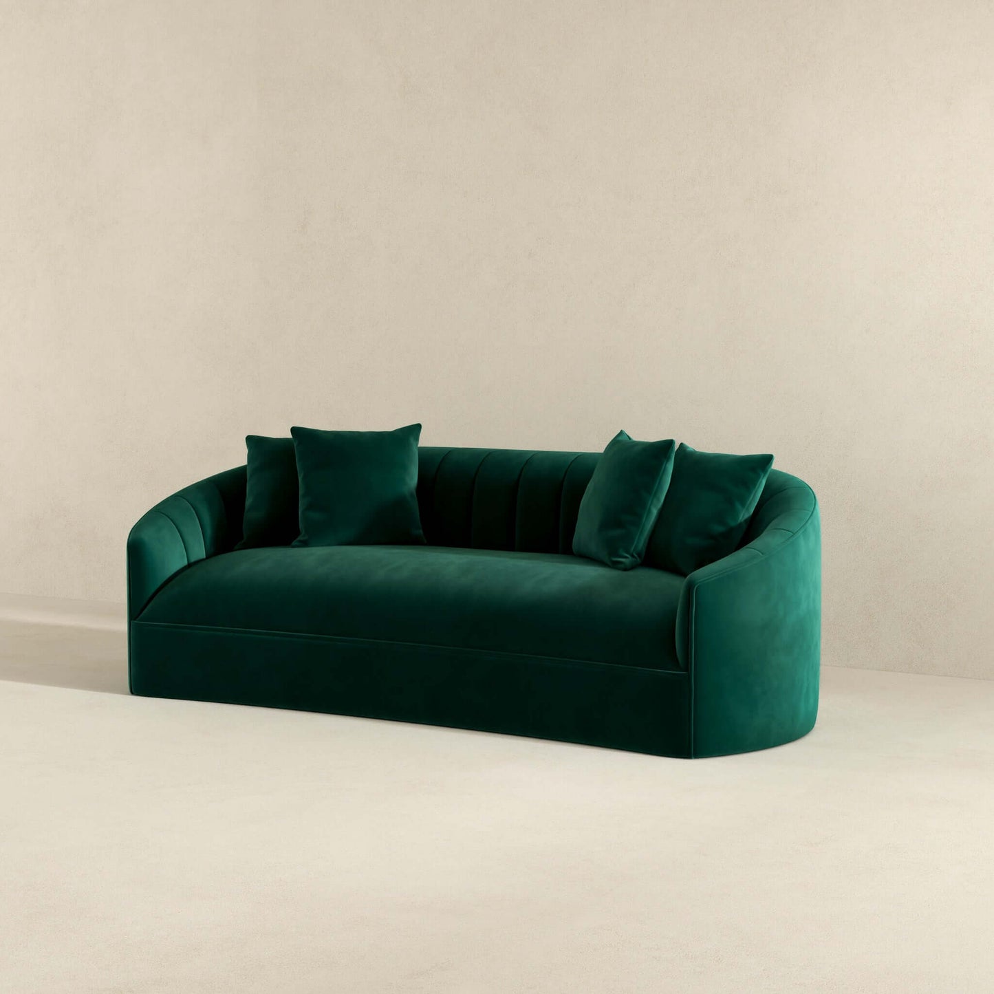 Kante  Green Velvet Sofa