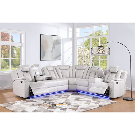 Maradiant 8895 Sectional Power Recliner Set