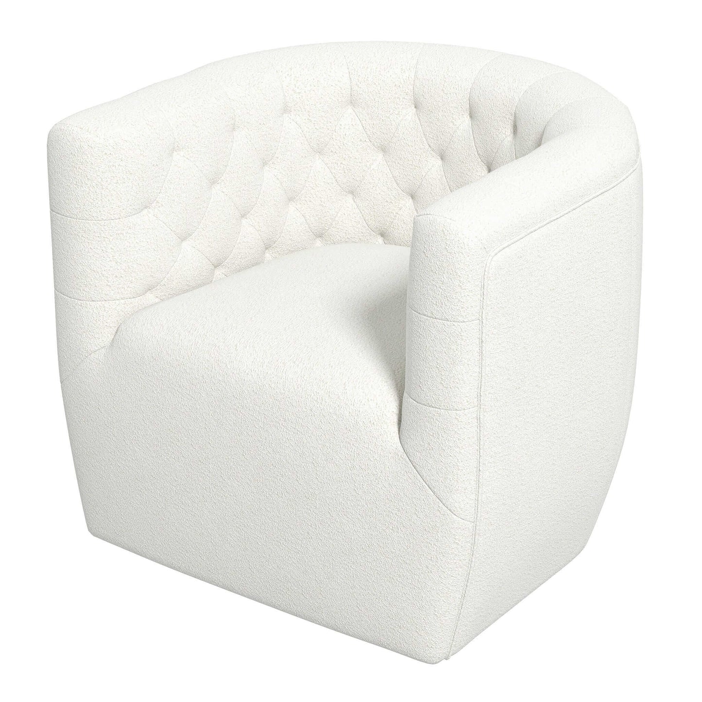 Delaney  Cream Boucle Swivel Chair