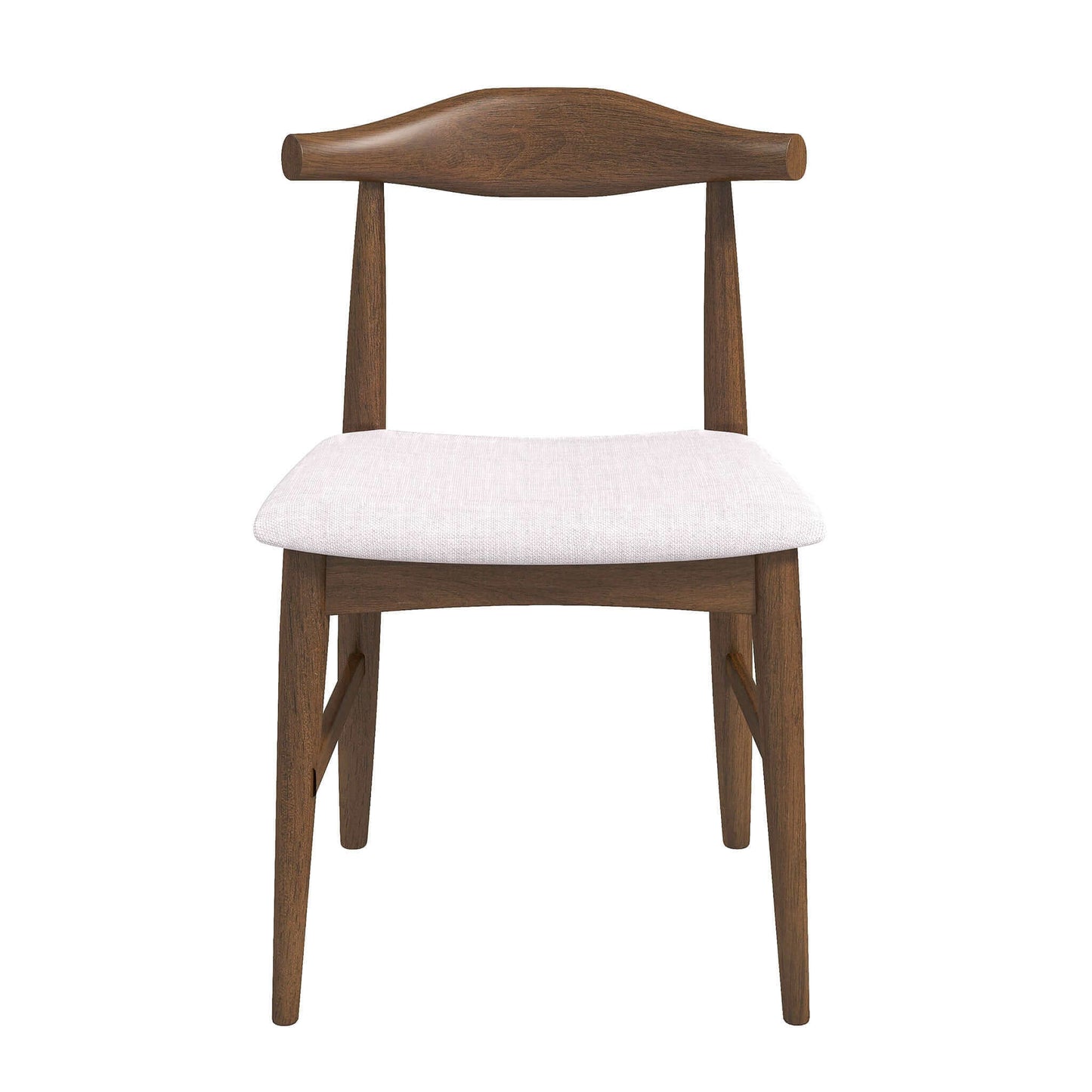 Damian  Solid Wood Beige Dining Chair