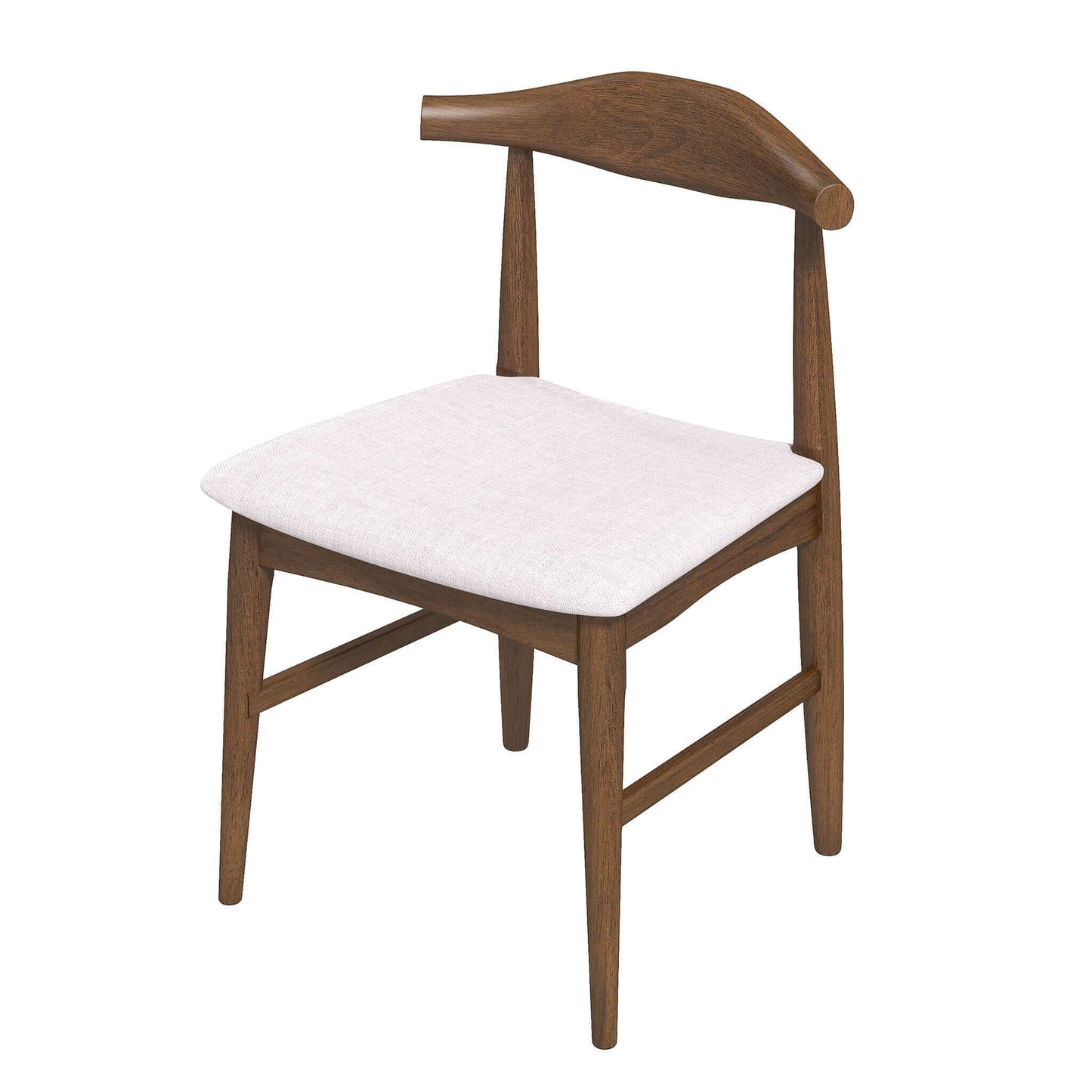 Damian  Solid Wood Beige Dining Chair