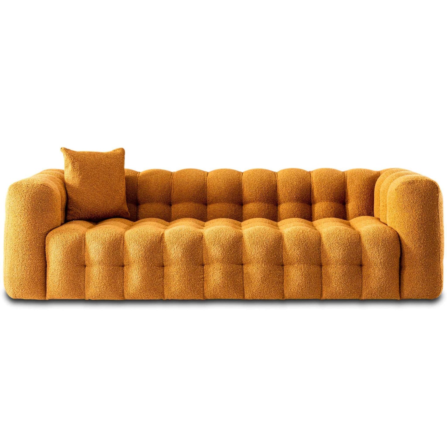 Eden Modern Tufted Chesterfield Boucle Fabric Sofa