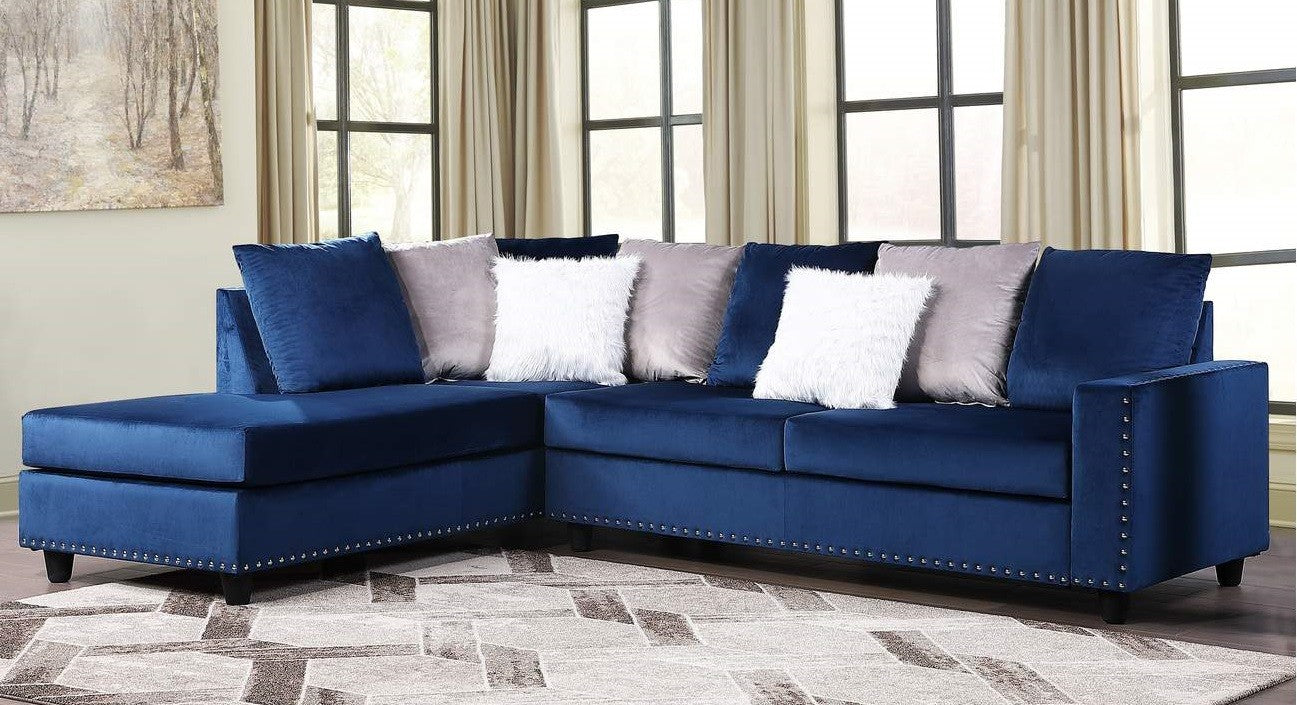 Madonis 3187 Reversible Velvet Sectional